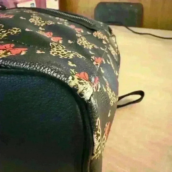 Disney Minnie Mouse Icon Leopard Print Mini Backpack - Picture 5 of 9